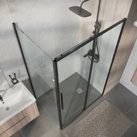 Душевой уголок Niagara Nova NG-34-12AGR-A80GR-34 120х80х195 (графит/прозрачное стекло) - Превью изображения №11 — Интернет-магазин Time-Shop