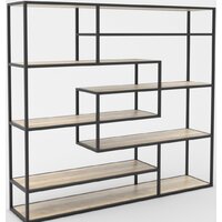 Hype Mebel Зиг-Заг 170x150 (черный/древесина белая)