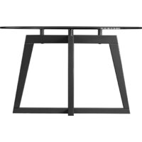 Журнальный столик Мебелик Рилле 445 (серый графит/стекло прозрачное круг) - Превью изображения №5 — Интернет-магазин Time-Shop