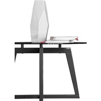 Журнальный столик Мебелик Рилле 445 (серый графит/стекло прозрачное круг) - Превью изображения №2 — Интернет-магазин Time-Shop