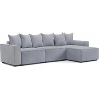 Угловой диван Sempla Монреаль 4 (вертикаль серый/мора серый/велютто темно-серый) - Превью изображения №8 — Интернет-магазин Time-Shop