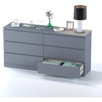 Комод Mio Tesoro Варма 6D (серый) - Превью изображения №4 — Интернет-магазин Time-Shop