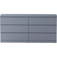 Комод Mio Tesoro Варма 6D (серый) - Превью изображения №2 — Интернет-магазин Time-Shop