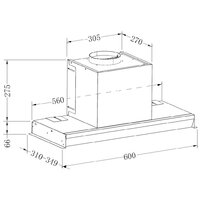 Кухонная вытяжка ZorG Aura 1260 60 S-GS (черный) - Превью изображения №3 — Интернет-магазин Time-Shop