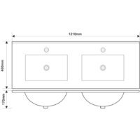  ЗОВ Тумба с умывальником Парма 120 P120LWP0MWHMC1A-OL120 (белый/белый галифакс) - Превью изображения №9 — Интернет-магазин Time-Shop