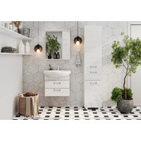  Volna Шкаф с зеркалом Joli 60 R (белый) - Превью изображения №3 — Интернет-магазин Time-Shop