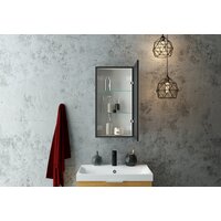  Континент Шкаф с зеркалом Mirror Box Black Led 35х65 - Превью изображения №8 — Интернет-магазин Time-Shop