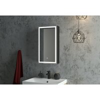 Континент Шкаф с зеркалом Mirror Box Black Led 35х65 - Превью изображения №6 — Интернет-магазин Time-Shop