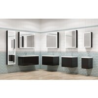  Континент Шкаф с зеркалом Mirror Box Black Led 35х65 - Превью изображения №9 — Интернет-магазин Time-Shop