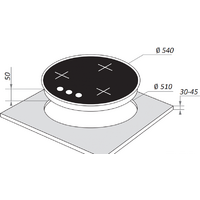 Варочная панель MAUNFELD EGHG.43.23CB/G - Превью изображения №2 — Интернет-магазин Time-Shop