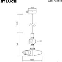 Подвесная люстра ST Luce SL6117.223.02 - Превью изображения №4 — Интернет-магазин Time-Shop