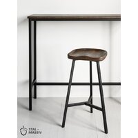 Табурет Stal-Massiv PopART-65 (дуб мореный/черный) - Превью изображения №7 — Интернет-магазин Time-Shop