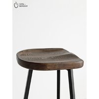 Табурет Stal-Massiv PopART-65 (дуб мореный/черный) - Превью изображения №9 — Интернет-магазин Time-Shop