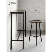 Табурет Stal-Massiv PopART-65 (дуб мореный/черный) - Превью изображения №3 — Интернет-магазин Time-Shop