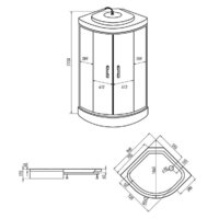 Душевая кабина Erlit ER3509PF-C3-RUS 90x90 - Превью изображения №3 — Интернет-магазин Time-Shop