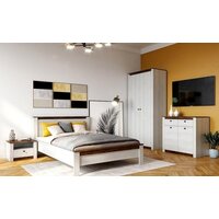 Кровать Мебельград Даллас 160x200 (дуб винтерберг-таксония) - Превью изображения №3 — Интернет-магазин Time-Shop