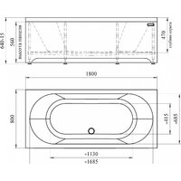 Ванна Radomir Вальс 180x80 1-01-0-0-1-183 - Превью изображения №4 — Интернет-магазин Time-Shop