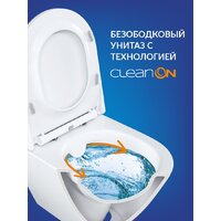 Унитаз подвесной Cersanit City Smart CO DPL EO Slim + Vector 68305 (с кнопкой Estetica черный матовый) - Превью изображения №7 — Интернет-магазин Time-Shop