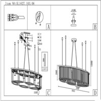 Подвесная люстра ST Luce Velletri SL1627.103.06 - Превью изображения №7 — Интернет-магазин Time-Shop