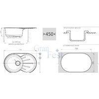 Кухонная мойка GranFest GF-R750L (черный) - Превью изображения №2 — Интернет-магазин Time-Shop