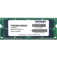 Patriot Signature 8GB DDR3 SO-DIMM PC3-12800 (PSD38G16002S)