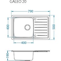 Кухонная мойка Alveus Galeo 20 1128553 - Превью изображения №2 — Интернет-магазин Time-Shop