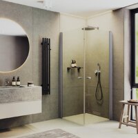 Душевой уголок MaybahGlass MGY-1291-5 (бесцветное стекло/хром матовый) - Превью изображения №2 — Интернет-магазин Time-Shop