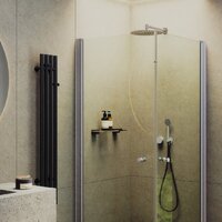 Душевой уголок MaybahGlass MGY-1291-5 (бесцветное стекло/хром матовый) - Превью изображения №3 — Интернет-магазин Time-Shop