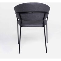 Стул с подлокотниками Алвест AV 433 (графитовая замша Kiprus 13/черный) - Превью изображения №6 — Интернет-магазин Time-Shop