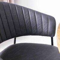 Стул с подлокотниками Алвест AV 433 (графитовая замша Kiprus 13/черный) - Превью изображения №7 — Интернет-магазин Time-Shop