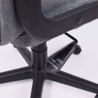 Офисное кресло AksHome Leonidas (пластик/ткань, темно-серый) - Превью изображения №11 — Интернет-магазин Time-Shop