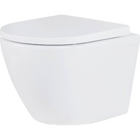 Унитаз подвесной Roxen Antares в комплекте с инсталляцией StounFix Dual Fresh 6 в 1 501501 (кнопка: белый глянец) - Превью изображения №4 — Интернет-магазин Time-Shop