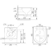 Унитаз подвесной Roxen Antares Tornado 530205-01 - Превью изображения №11 — Интернет-магазин Time-Shop