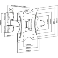 Кронштейн для телевизора Ultramounts UM897 (черный) - Превью изображения №11 — Интернет-магазин Time-Shop