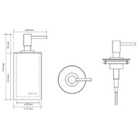 Дозатор для жидкого мыла Bemeta Gamma 145609320 - Превью изображения №2 — Интернет-магазин Time-Shop