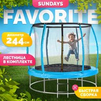 Sundays Favorite Premium 8FT (голубой, с сеткой, с лестницей)