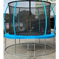 Батут Sundays Favorite Premium 8FT (голубой, с сеткой, с лестницей) - Превью изображения №17 — Интернет-магазин Time-Shop