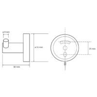 Крючок для ванны Bemeta White 104106034 - Превью изображения №2 — Интернет-магазин Time-Shop