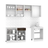 Готовая кухня Mio Tesoro Экстра-лайт 2.2 без столешницы (дуб сонома/венге) - Превью изображения №3 — Интернет-магазин Time-Shop