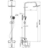 Душевая система  Agger Brilliant A0393300 - Превью изображения №15 — Интернет-магазин Time-Shop