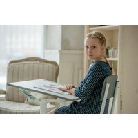 Парта Polini Kids Simple М1 (белый/серый) - Превью изображения №7 — Интернет-магазин Time-Shop