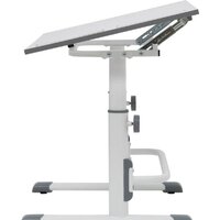 Парта Polini Kids Simple М1 (белый/серый) - Превью изображения №2 — Интернет-магазин Time-Shop