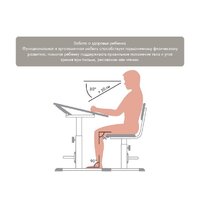 Парта Polini Kids Simple М1 (белый/серый) - Превью изображения №6 — Интернет-магазин Time-Shop