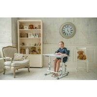 Парта Polini Kids Simple М1 (белый/серый) - Превью изображения №8 — Интернет-магазин Time-Shop