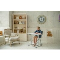 Парта Polini Kids Simple М1 (белый/серый) - Превью изображения №9 — Интернет-магазин Time-Shop