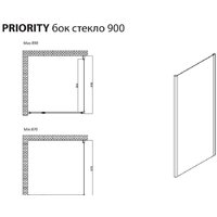 Душевая стенка Allen Brau Priority 3.31043.00 89x200 294072 (хром) - Превью изображения №5 — Интернет-магазин Time-Shop