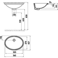 Умывальник Creavit TP 37x51 TP216-00CB00E-0000 - Превью изображения №2 — Интернет-магазин Time-Shop