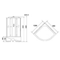 Душевая кабина Niagara Classic NG-2310-14R 120x80 - Превью изображения №2 — Интернет-магазин Time-Shop