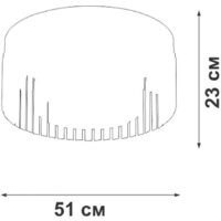 Люстра средней высоты Vitaluce V5180-1/8PL - Превью изображения №2 — Интернет-магазин Time-Shop