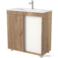 Дабер Тумба под умывальник 013 WeltWasser Deilbach 7517-80 Т13.8W.0.21 (дуб галифакс/белый)